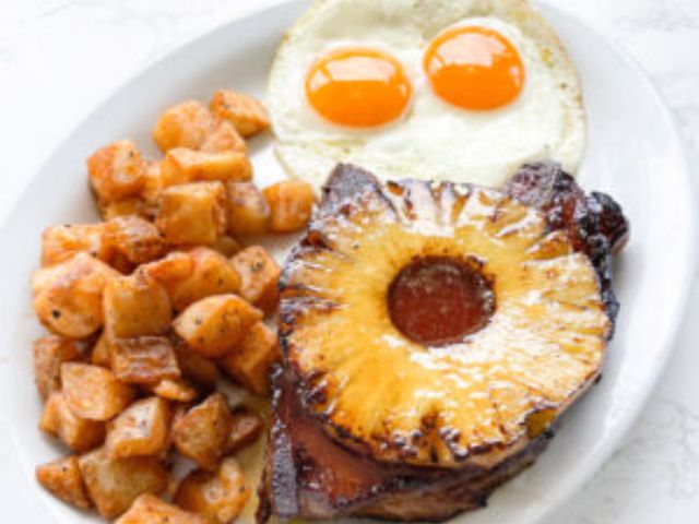 Eggs 'n Things Saratoga_Plantation pork chop & eggs_menu_image