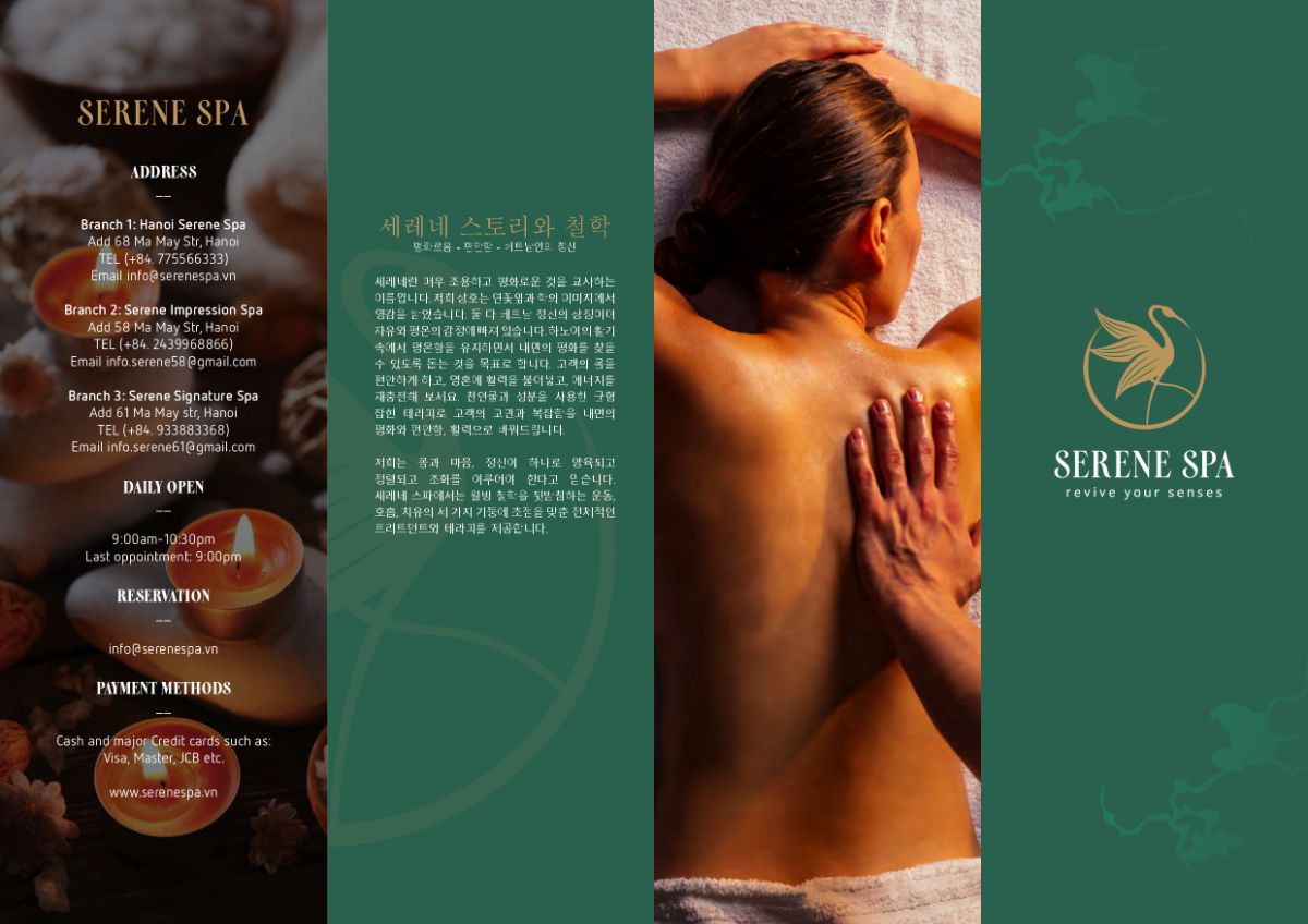 Serene Spa Hanoi_menu_picture