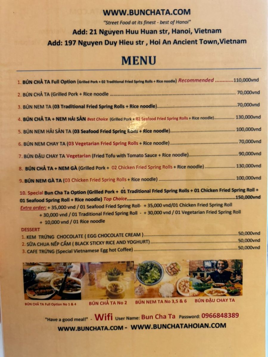 Bun Cha Ta Hanoi_menu_picture