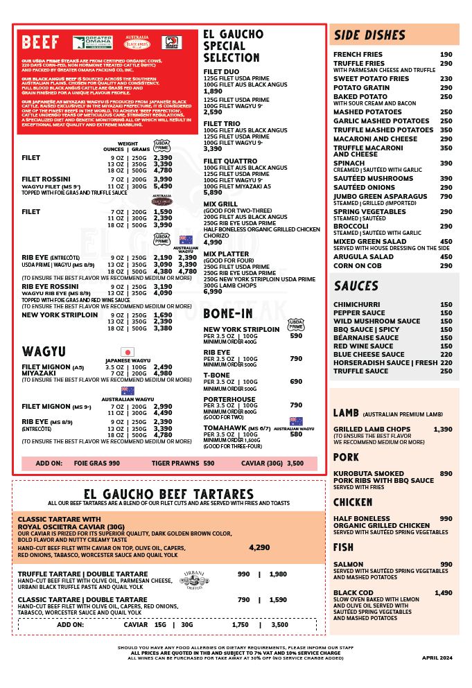 El Gaucho Sukhumvit soi19_menu_picture