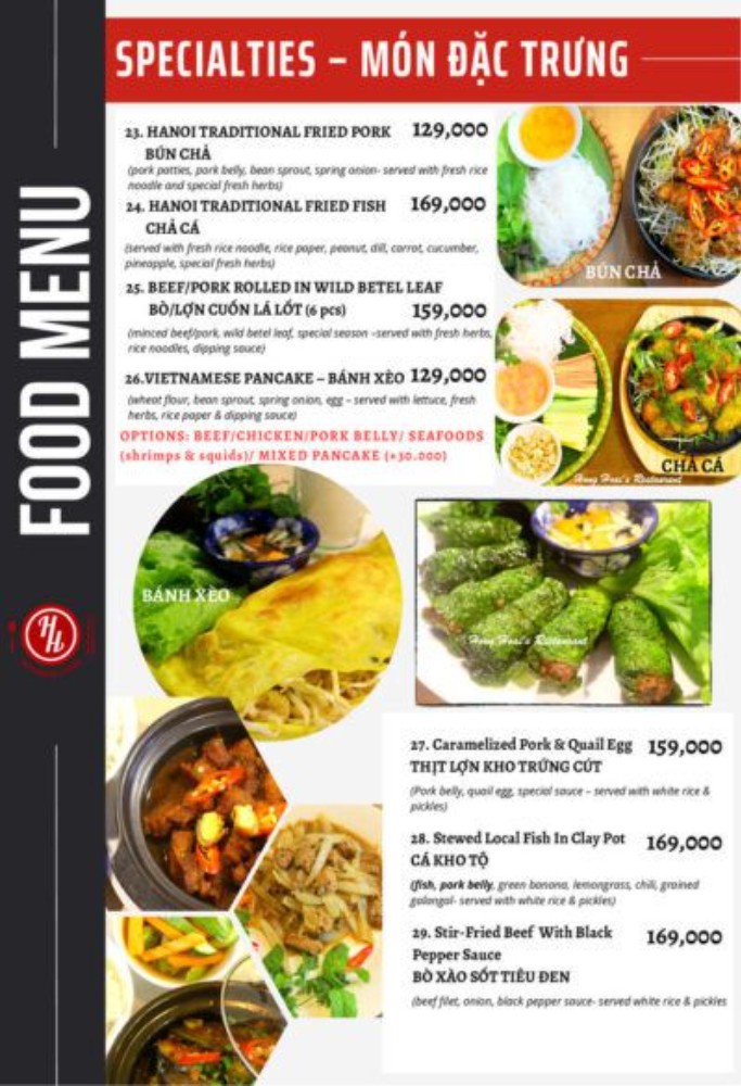 Hong Hoai's Restaurant_menu_picture