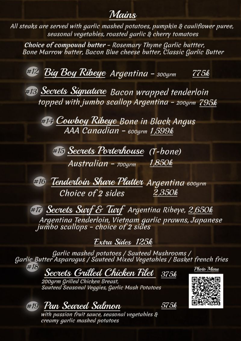 Secrets Bar and Grill - Nha Trang_menu_picture