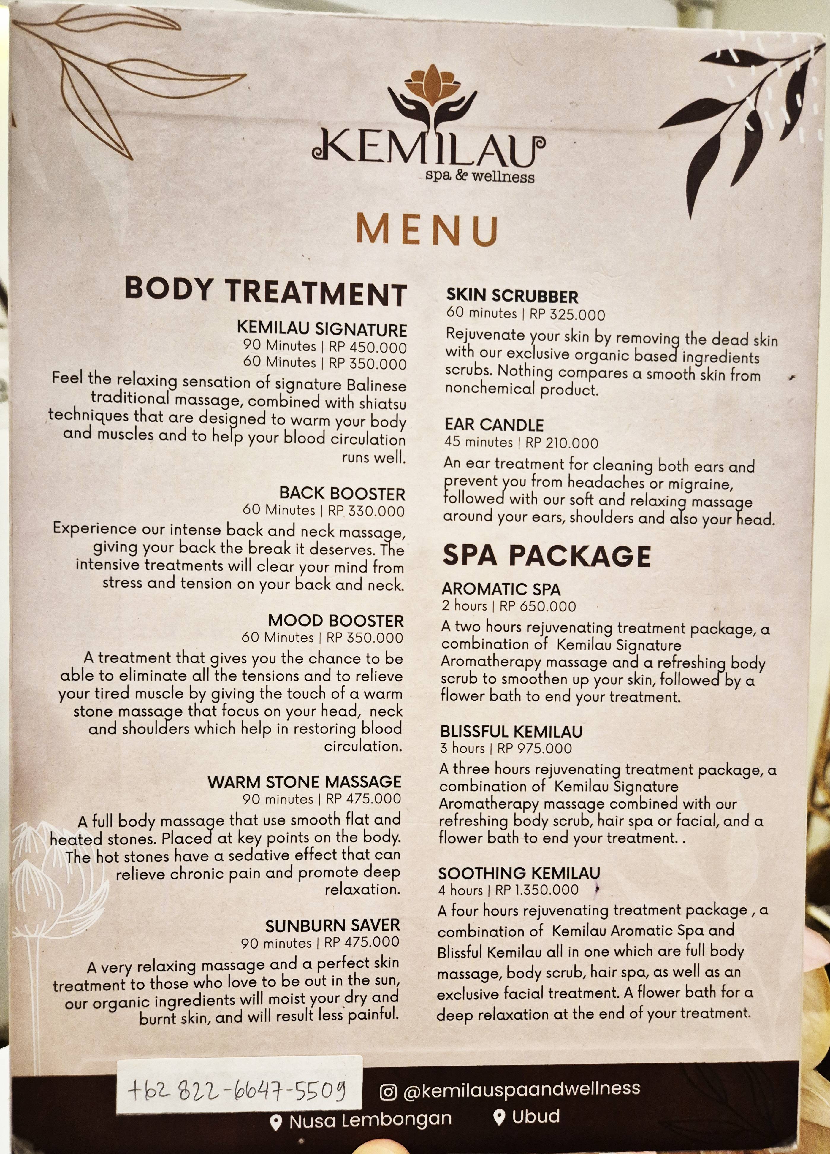 Kemilau spa_menu_picture