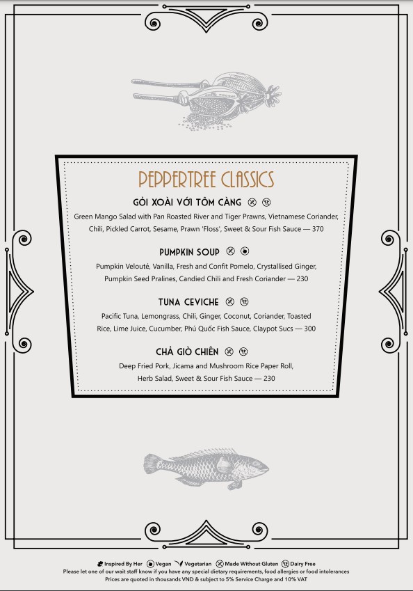 The Pepper tree  Restaurant - Le Veranda_menu_picture