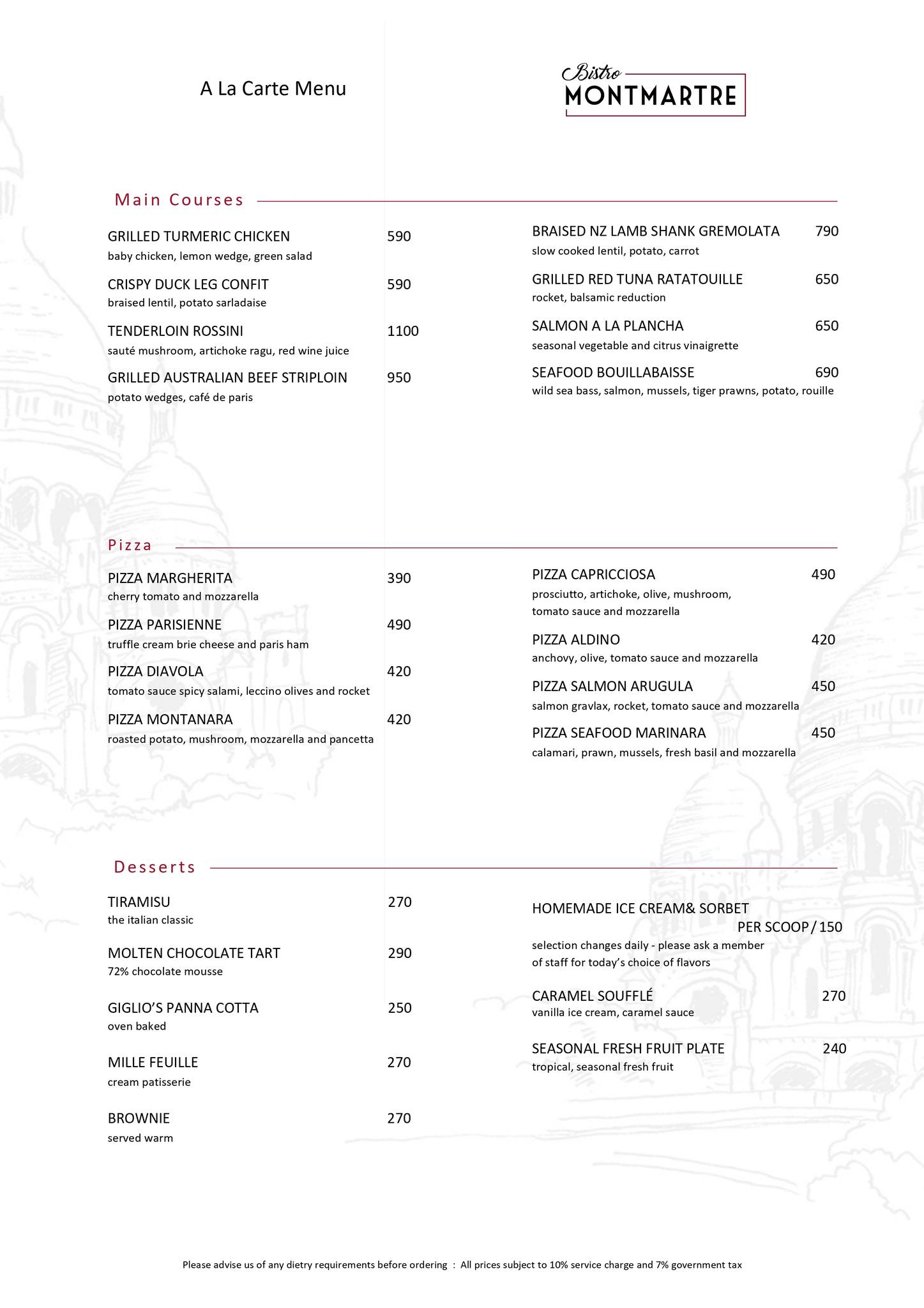 Bistro Montmartre_menu_picture