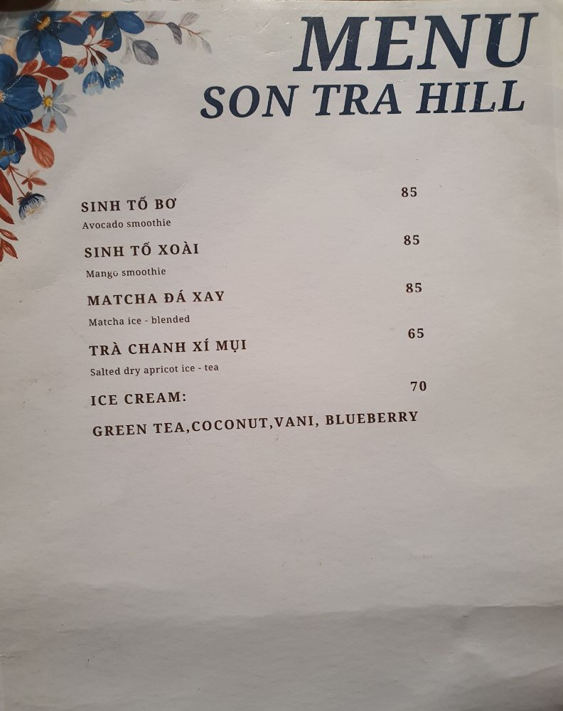 Son tra hill bistro&stay_menu_picture