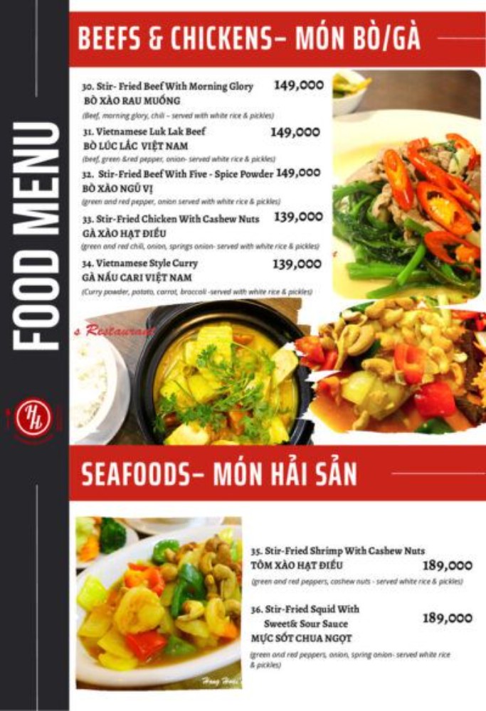 Hong Hoai's Restaurant_menu_picture