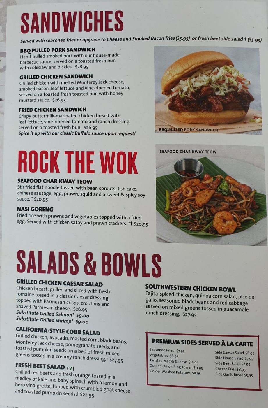 Hard rock café Singapore - Orchard Road_menu_picture