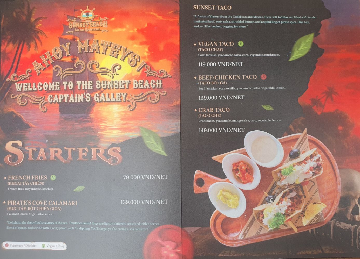 Sunset Beach Bar & Restaurant_menu_picture