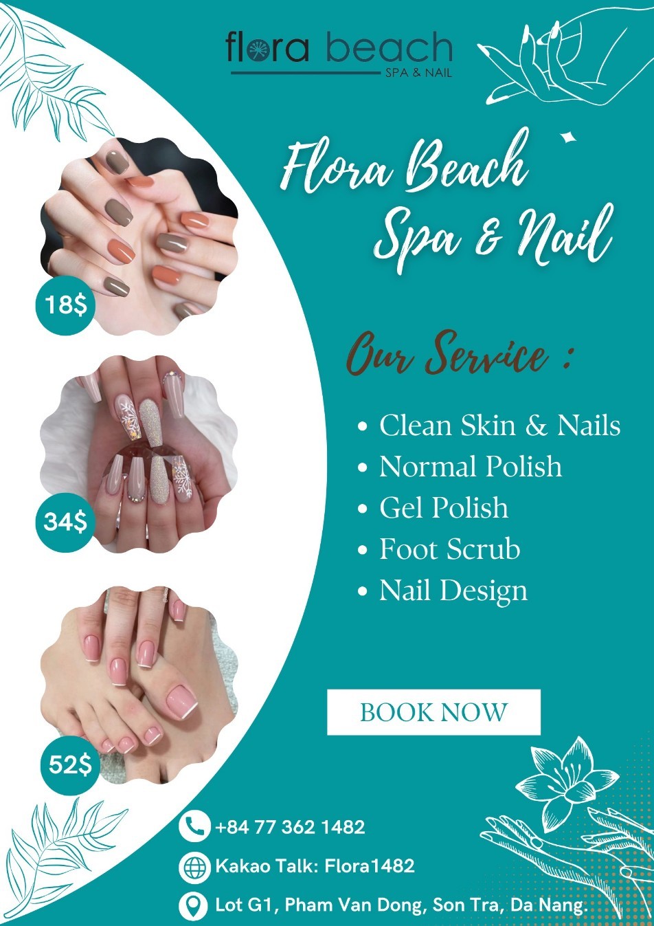 Flora Beach Spa&Nail_menu_picture