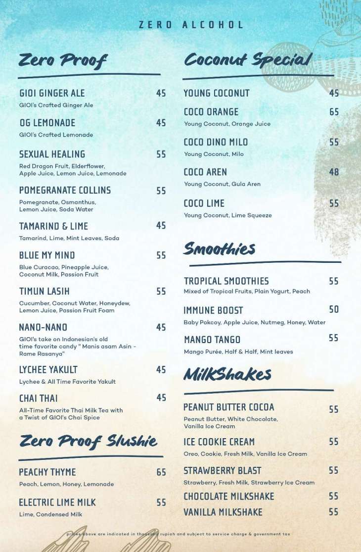 GIOI Ocean Gourmet_menu_picture